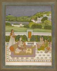 Princesse écoutant de la musique, 1775-80